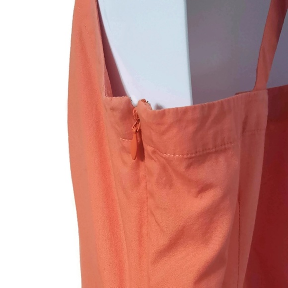 J Crew Coral Size 0 Ruffle Trim Spring Dress - Picture 5 of 8